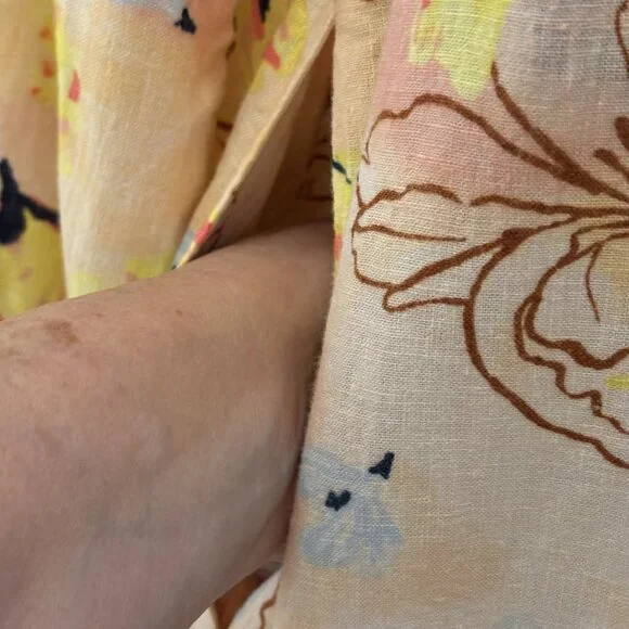 Style & Co. Floral Print Long Sleeve Button-Front Midi Dress Petite Medium - Picture 6 of 15